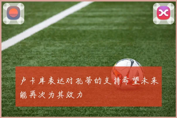 卢卡库表达对孔蒂的支持希望未来能再次为其效力